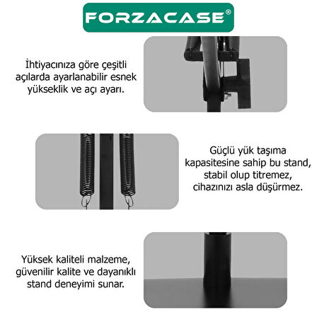 Forzacase Masaüstü 360 Derece Ayarlanabilir Akrobatik Tablet ve Telefon Tutucu Stand - FC759