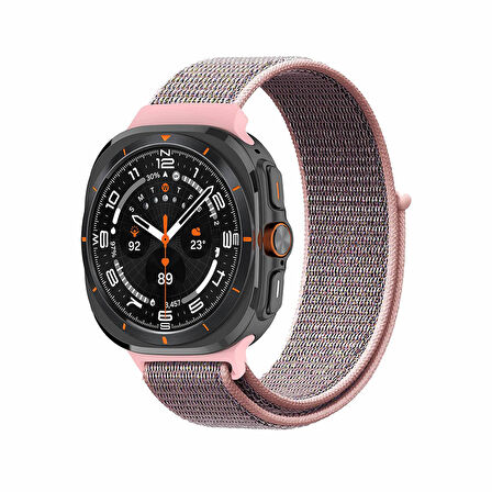 Forzacase Samsung Galaxy Watch 7 Ultra için Esnek Hasır Örgü Kordon Kayış - FC782