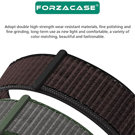 Forzacase Samsung Galaxy Watch 7 Ultra için Esnek Hasır Örgü Kordon Kayış - FC782