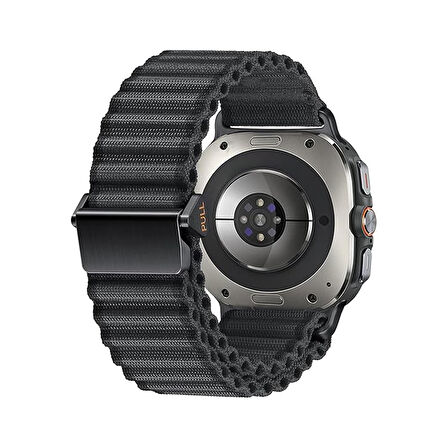 Forzacase Samsung Galaxy Watch 7 Ultra için Metal Tokalı Esnek Hasır Örgü Kordon Kayış - FC783