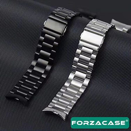 Forzacase Samsung Galaxy Watch 6 Classic 47mm ile uyumlu Metal Baklalı Kordon Kayış - FC790