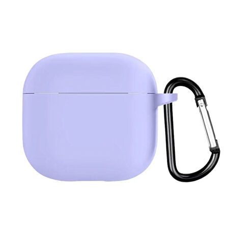 Forzacase Airpods 4 ile uyumlu Anahtar Askılıklı Bluetooth Kulaklık Kılıfı - FC793 Lila