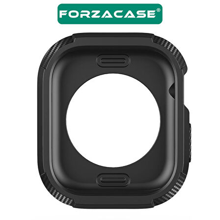 Forzacase Apple Watch 10 46mm ile uyumlu Önü Açık Armor Silikon TPU Kasa Koruyucu Kılıf - FC794