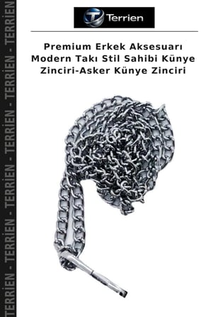Premium Erkek Aksesuarı Modern Takı Stil Sahibi Künye Zinciri-Asker Künye Zinciri
