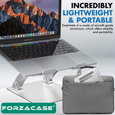 Forzacase 11-17’’ Macbook Notebook Laptop Standı Katlanabilir Masaüstü Açı Ayarlı Alüminyum - FC810