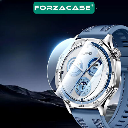 Forzacase Huawei Watch GT5 46mm ile uyumlu Temperli Kırılmaz Cam Ekran Koruyucu - FC861