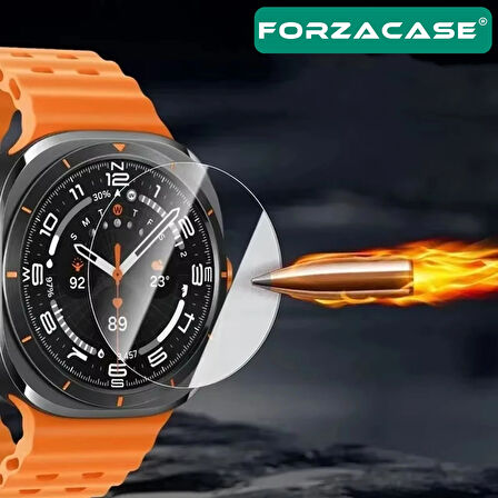 Forzacase Samsung Galaxy Watch 8 40mm ile uyumlu Temperli Kırılmaz Cam Ekran Koruyucu - FC861