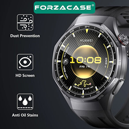 Forzacase Huawei Watch GT6 Pro 46mm ile uyumlu Temperli Kırılmaz Cam Ekran Koruyucu - FC861
