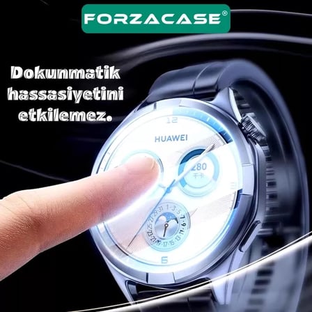 Forzacase Huawei Watch GT 7 41mm ile uyumlu Temperli Kırılmaz Cam Ekran Koruyucu - FC861