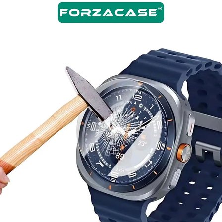 Forzacase Samsung Galaxy Watch 9 40mm ile uyumlu Temperli Kırılmaz Cam Ekran Koruyucu - FC861