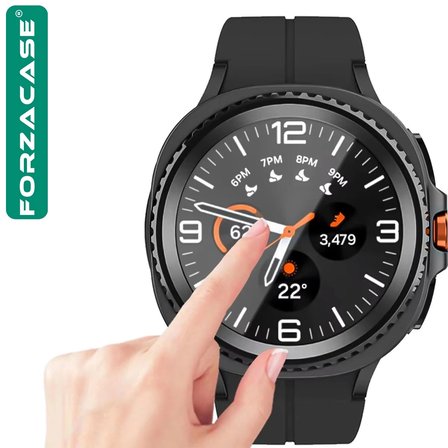 Forzacase Samsung Galaxy Watch 9 40mm ile uyumlu Temperli Kırılmaz Cam Ekran Koruyucu - FC861