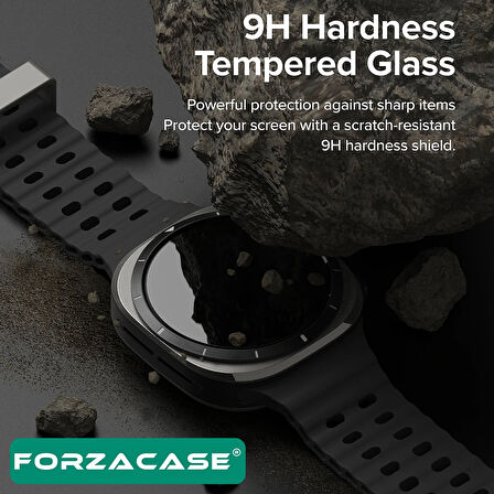 Forzacase Samsung Galaxy Watch 7 Ultra 47mm ile uyumlu Temperli Kırılmaz Cam Ekran Koruyucu FC861