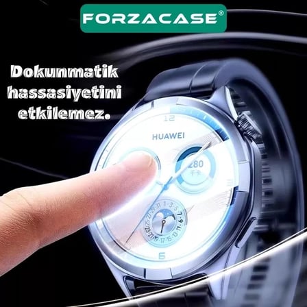 Forzacase Samsung Galaxy Watch Ultra2 ile uyumlu Temperli Kırılmaz Cam Ekran Koruyucu FC861