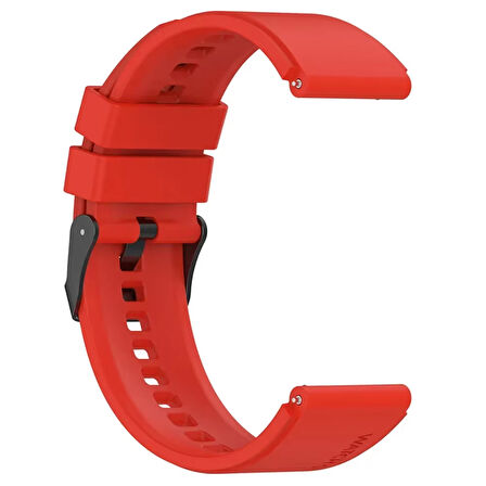 Forzacase 18 mm Akıllı Saatler ile uyumlu Tokalı Silikon Kordon Kayış - FC870