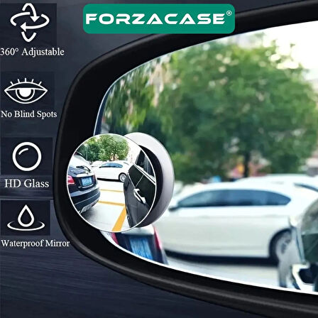 Forzacase 2 Adet Araç Motosiklet için 360 Kör Nokta Ayna Seti - FC871