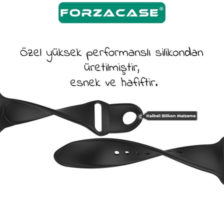 Forzacase Honor Watch GS 3 ile uyumlu Yumuşak Jel Şık Silikon Kordon Kayış - FC875