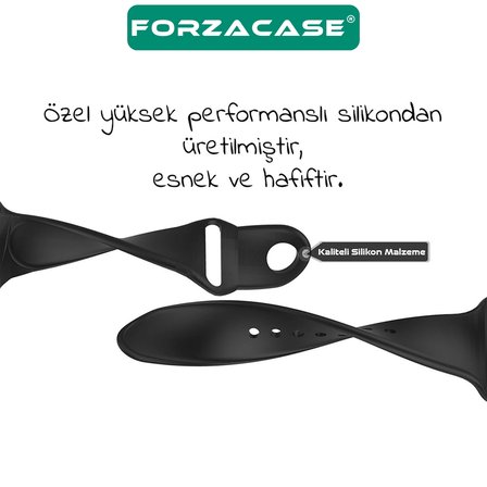 Forzacase Havit M9030 Pro 46mm ile uyumlu Yumuşak Jel Şık Silikon Kordon Kayış - FC875