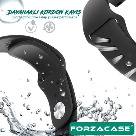 Forzacase Huawei Watch GT Runner 2 ile uyumlu Yumuşak Jel Şık Silikon Kordon Kayış - FC875