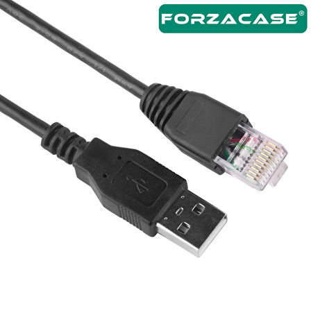 Forzacase USB Bağlantılı Ethernet Kablosu USB 2.0 RJ45 İnternet Ethernet Kablosu 1.5 metre - FC885