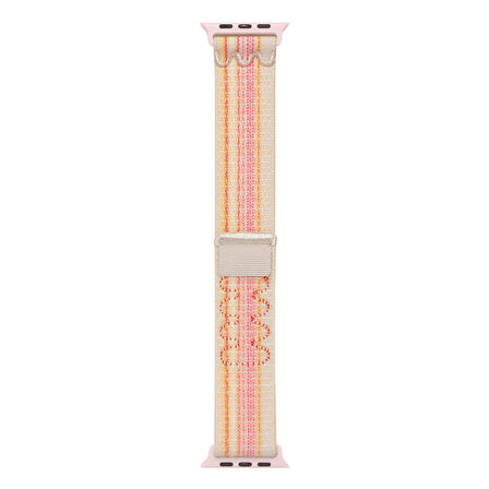 Forzacase Apple Watch 38mm / 40mm / 41mm ile uyumlu Hasır Örgü Cırtlı Kordon Kayış - FC908