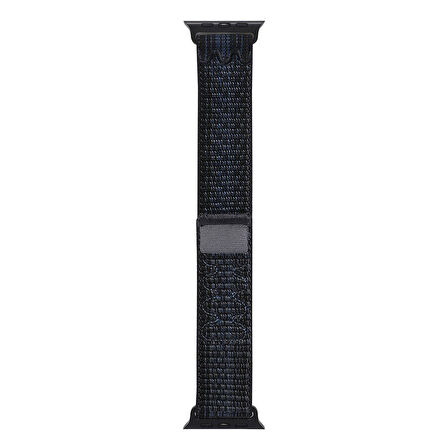 Forzacase Apple Watch 9 45mm ile uyumlu Hasır Örgü Cırtlı Kordon Kayış - FC909