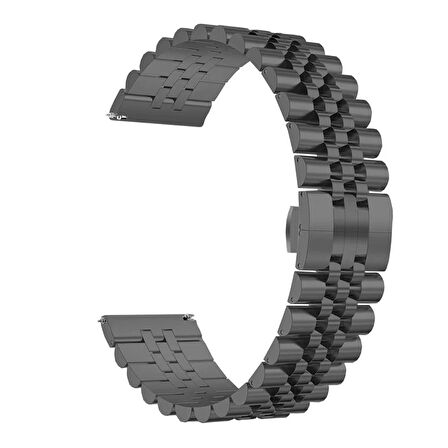 Forzacase 22mm Akıllı Saatler ile uyumlu Rolex Tasarım Metal Kordon Kayış - FC925