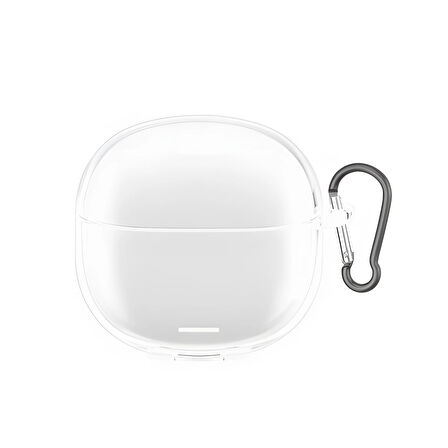 Forzacase Xiaomi Redmi Buds 6 Lite uyumlu Şeffaf Anahtar Askılıklı Bluetooth Kulaklık Kılıfı - FC927