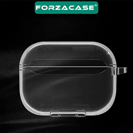 Forzacase Huawei Freebuds Se 4 ile uyumlu Şeffaf Anahtar Askılıklı Bluetooth Kulaklık Kılıfı - FC927