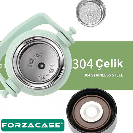 Forzacase Paslanmaz Çelik 800 ml 10 Saat Sıcak Soğuk Tutan Çay Kahve Su Termosu - FC940L