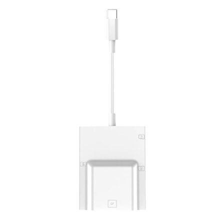 Forzacase Telefon ve Tabletler için Hızlı Type-C to SD / Micro SD / TF Kart Okuyucu Adaptör - FC974