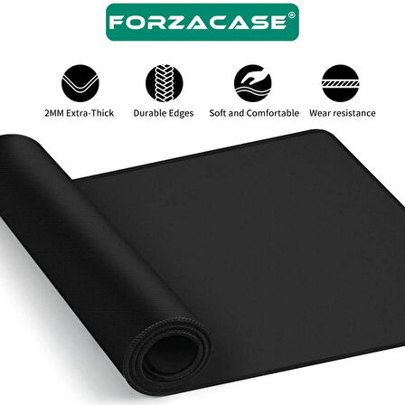 Forzacase Kaymaz Tabanlı Mouse Pad Büyük Boy Gaming Oyuncu uyumlu XL 70 x 30 cm Hexagon - FC985