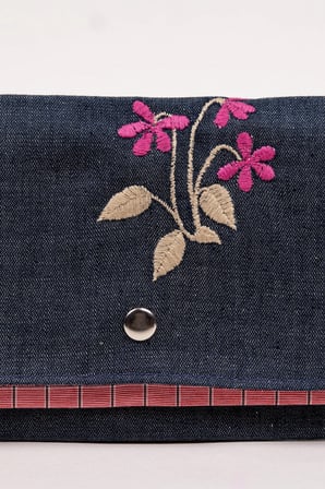 Kadın Kumaş Cüzdan – Nakışlı