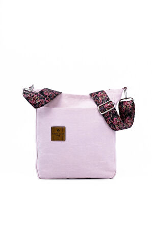 Omuz Çanta Duck Kumaş Pembe