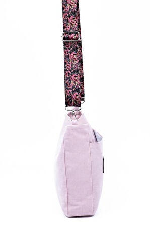 Omuz Çanta Duck Kumaş Pembe