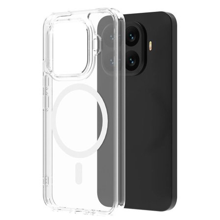 Forzacase Xiaomi 15T Pro ile uyumlu ClearMag Serisi Magsafe Özellikli Kristal Şeffaf Sert PC Kılıf