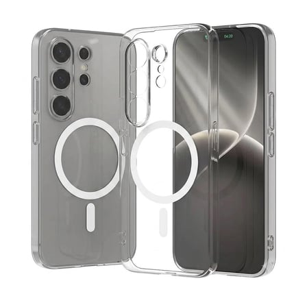 Forzacase Tecno Camon 50 ile uyumlu ClearMag Serisi Magsafe Özellikli Kristal Şeffaf Sert Kılıf