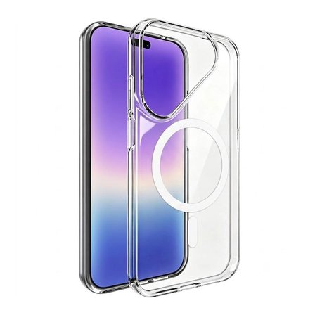 Forzacase Huawei Pura 90 ile uyumlu ClearMag Serisi Magsafe Özellikli Kristal Şeffaf Sert Kılıf