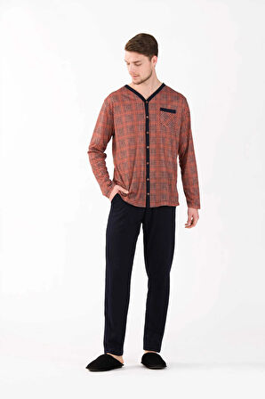 2'li Viskon Erkek Pijama Takımı