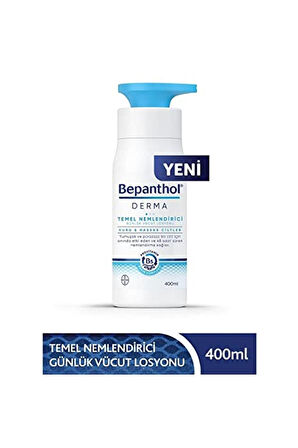 Derma Temel Nemlendirici Vücut Losyonu, 400 Ml, Kuru&hassas Ciltler