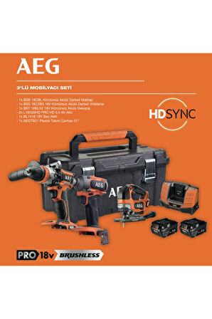AEG 3’lü Mobilyacı Seti T4935492484S
