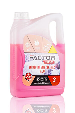 Factor360 -56°C Kırmızı Antifriz 3 L