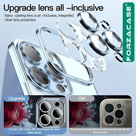 Forzacase iPhone 15 ile uyumlu Vision Serisi Magsafe Wireless Şarj Özellikli Silikon Kılıf