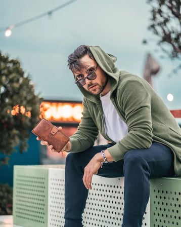 Fındık Hakiki Deri, Dıştan Telefon Bölmeli Model | 2032