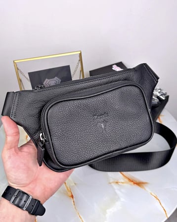 Hakiki Deri Çapraz Çanta – Siyah Crossbody Model | 2085