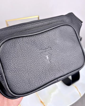 Hakiki Deri Çapraz Çanta – Siyah Crossbody Model | 2085