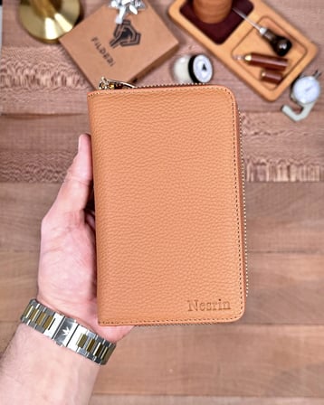 Kadın Cüzdan – Taba Hakiki Deri, Lüks Model | 2091
