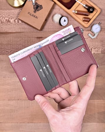 Hakiki Deri Yumuşak Cüzdan – Bordo | 2140
