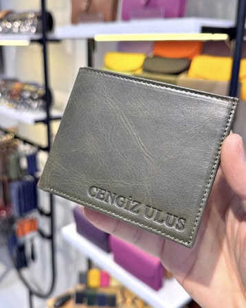 Erkek Cüzdan Kelebek Model – Hakiki Deri Yeşil | 2145