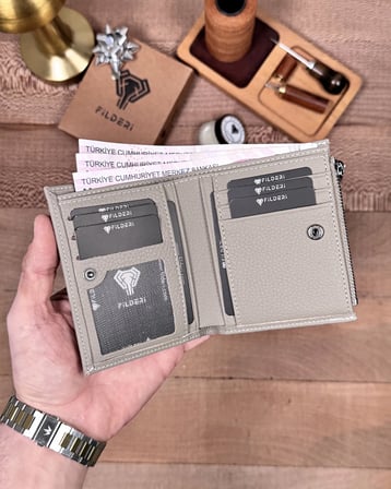 Fonksiyonel Küçük Kadın Cüzdanı – Hakiki Deri Vizon | 2150