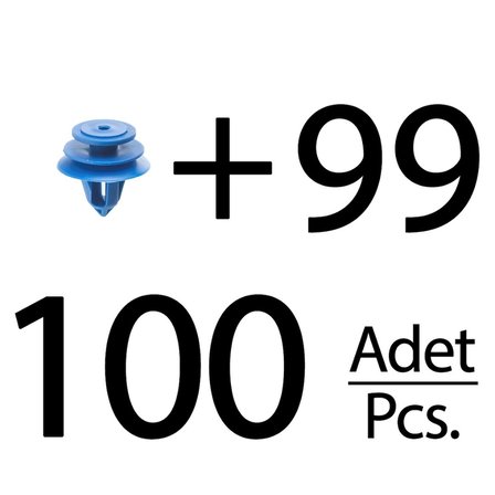 Honda Civic için Döşeme Klips- 100 Adet